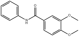 3,4-二甲氧基-N-苯基苯甲酰胺分子式结构图