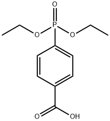 4-(二乙氧基磷酰基)-苯甲酸分子式结构图