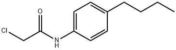 N-(4-丁基苯基)-2-氯-乙酰胺分子式结构图