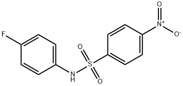 N-(4-氟苯)-4-硝基苯磺酰胺分子式结构图