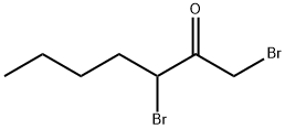 1,3-Dibromo-2-heptanone分子式结构图