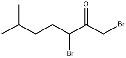 1,3-Dibromo-6-methyl-2-heptanone分子式结构图