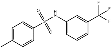 4-甲基-N-(3-(三氟甲基)苯基)苯磺酰胺分子式结构图