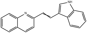 2-(2-(1H-Indol-3-yl)vinyl)quinoline分子式结构图