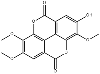 2,3,8-TRI-O-METHYLELLAGIC ACID分子式结构图