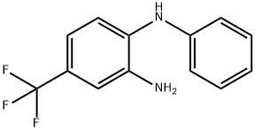 N1-苯基-4-(三氟甲基)苯-1,2-二胺分子式结构图