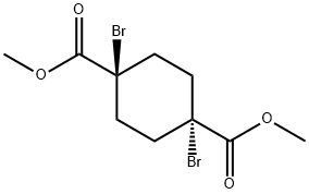 DIMETHYL 1,4-DIBROMOCYCLOHEXANE-1,4-DICARBOXYLATE分子式结构图