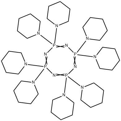 2,2,4,4,6,6,8,8-octakis(1-piperidyl)-1,3,5,7-tetraza-2$l^{5},4$l^{5},6 $l^{5},8$l^{5}-tetraphosphacycloocta-1,3,5,7-tetraene分子式结构图