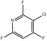 3-氯-2,4,6-三氟吡啶分子式结构图