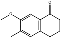 7-甲氧基-6-甲基-3,4-二氢萘-1(2H)-酮分子式结构图