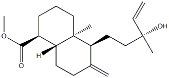 13-Hydroxylabda-8(17),14-diene-19-oic acid分子式结构图