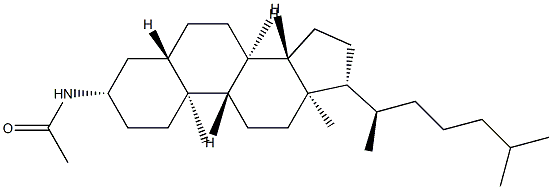 3β-Acetylamino-5α-cholestane分子式结构图