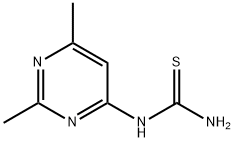 1-(2,6-Dimethylpyrimidin-4-yl)thiourea分子式结构图