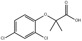 2-(2,4-二氯苯氧基)-2-甲基-丙酸分子式结构图