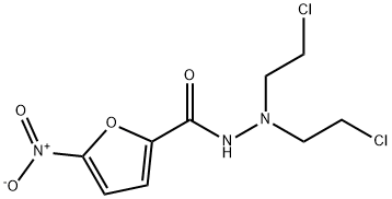 N',N'-Bis(2-chloroethyl)-5-nitro-2-furancarbohydrazide分子式结构图