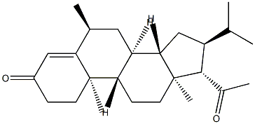 16α-Isopropyl-6α-methylprogesterone分子式结构图
