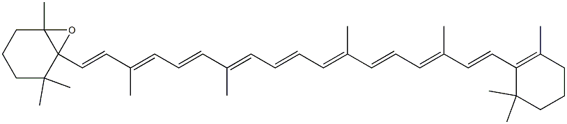 5,6-epoxy-beta,beta-carotene分子式结构图