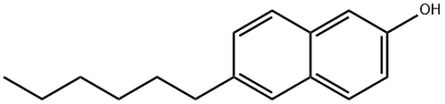 6-Hexyl-2-naphthol分子式结构图