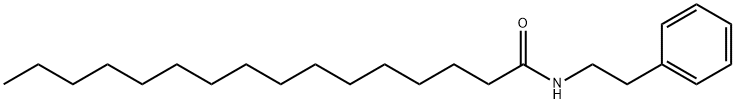 HexadecanaMide, N-(2-phenylethyl)-分子式结构图