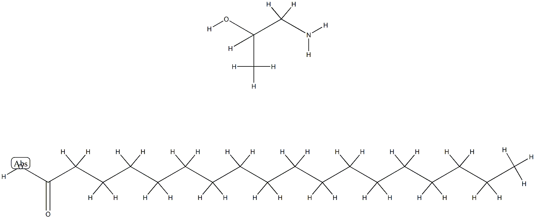 硬脂酸与1-氨基丙烷-2-醇的化合物(1:1)分子式结构图