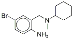 2-氨基-5-溴-N-环己基-N-甲基苄胺二盐酸盐分子式结构图