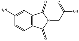 2-(5-氨基-1,3-二氧异吲哚-2-基)乙酸分子式结构图