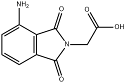 (4-AMINO-1,3-DIOXO-1,3-DIHYDRO-ISOINDOL-2-YL)-ACETIC ACID分子式结构图