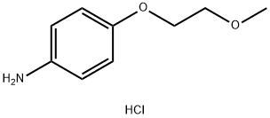 4-(2-甲氧基乙氧基)苯胺盐酸盐分子式结构图