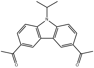 3,6-Diacetyl-9-isopropyl-9H-carbazole分子式结构图