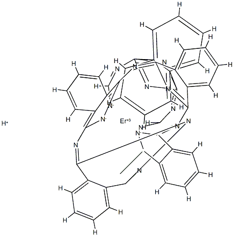 二[29H,31H-酞菁根]-氢铒酸分子式结构图