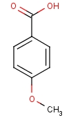 对甲氧基苯甲酸分子式结构图