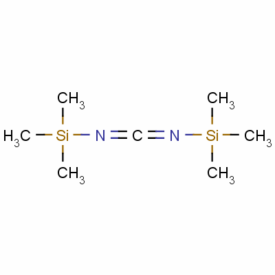 二(三甲基硅基)碳酰亚胺分子式结构图