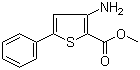3-氨基-5-苯基噻吩-2-甲酸甲酯分子式结构图
