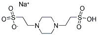 1,4-哌嗪二乙磺酸单钠盐分子式结构图
