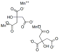 柠檬酸锰(II)分子式结构图