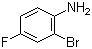 2-溴-4-氟苯胺分子式结构图