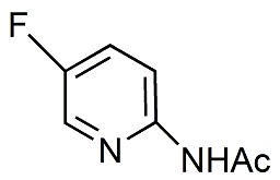 2-乙酰氨基-5-氟吡啶分子式结构图