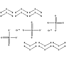 硫酸铬(III)分子式结构图