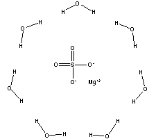 七水硫酸镁分子式结构图