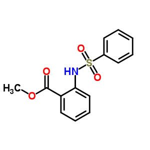 2-(苯磺酰胺基)苯酸甲酯分子式结构图