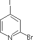 2-溴-4-碘吡啶分子式结构图