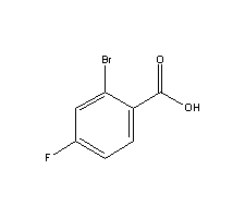 2-溴-4-氟苯甲酸分子式结构图