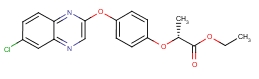 精喹禾灵分子式结构图