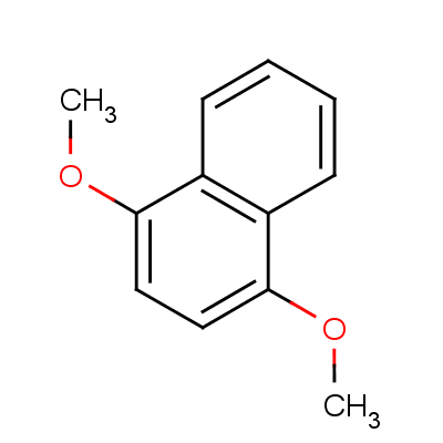 1,4-二甲氧基萘分子式结构图