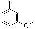 2-甲氧基-4-甲基吡啶分子式结构图