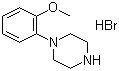 1-(2-甲氧基苯基)哌嗪氢溴酸盐分子式结构图