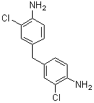 3,3'-二氯-4,4'-二氨基二苯基甲烷分子式结构图