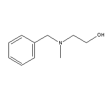 N-羟乙基-N-甲基苄胺分子式结构图