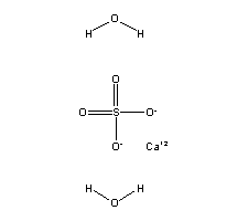 二水硫酸钙分子式结构图