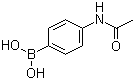 4-乙酰胺基苯硼酸分子式结构图